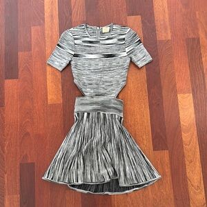 Torn by Ronny Kobo Black and Gray Dress